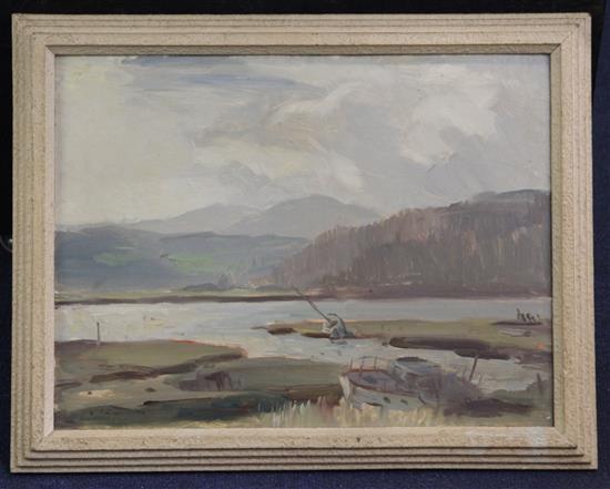 J. R. Dugmore Rough Firth, Kippford 29 x 39cm.